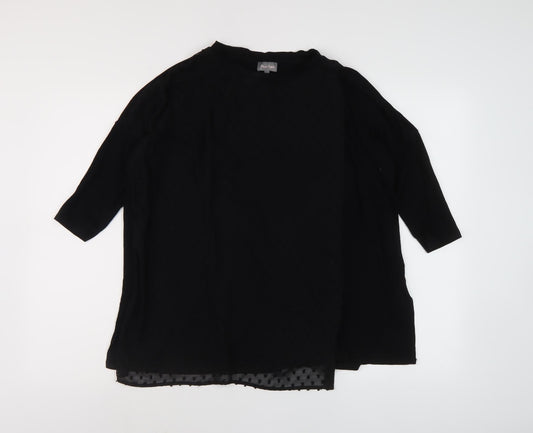 Womens UK Size 10 Phase Eight Black Basic Blouse