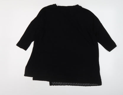 Womens UK Size 10 Phase Eight Black Basic Blouse