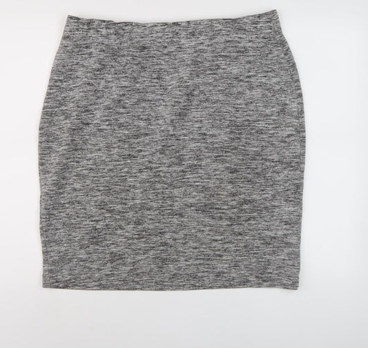 Joules Women's Grey Pencil Skirt, Size 18, Viscose Blend