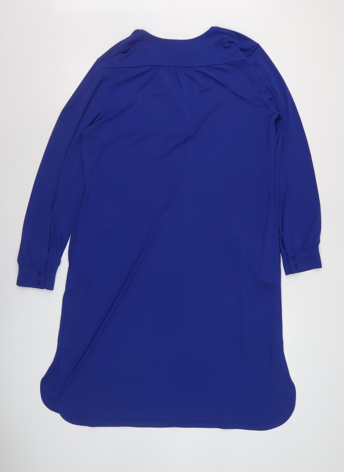John Lewis Women's Blue Long Sleeve Dress Size 14