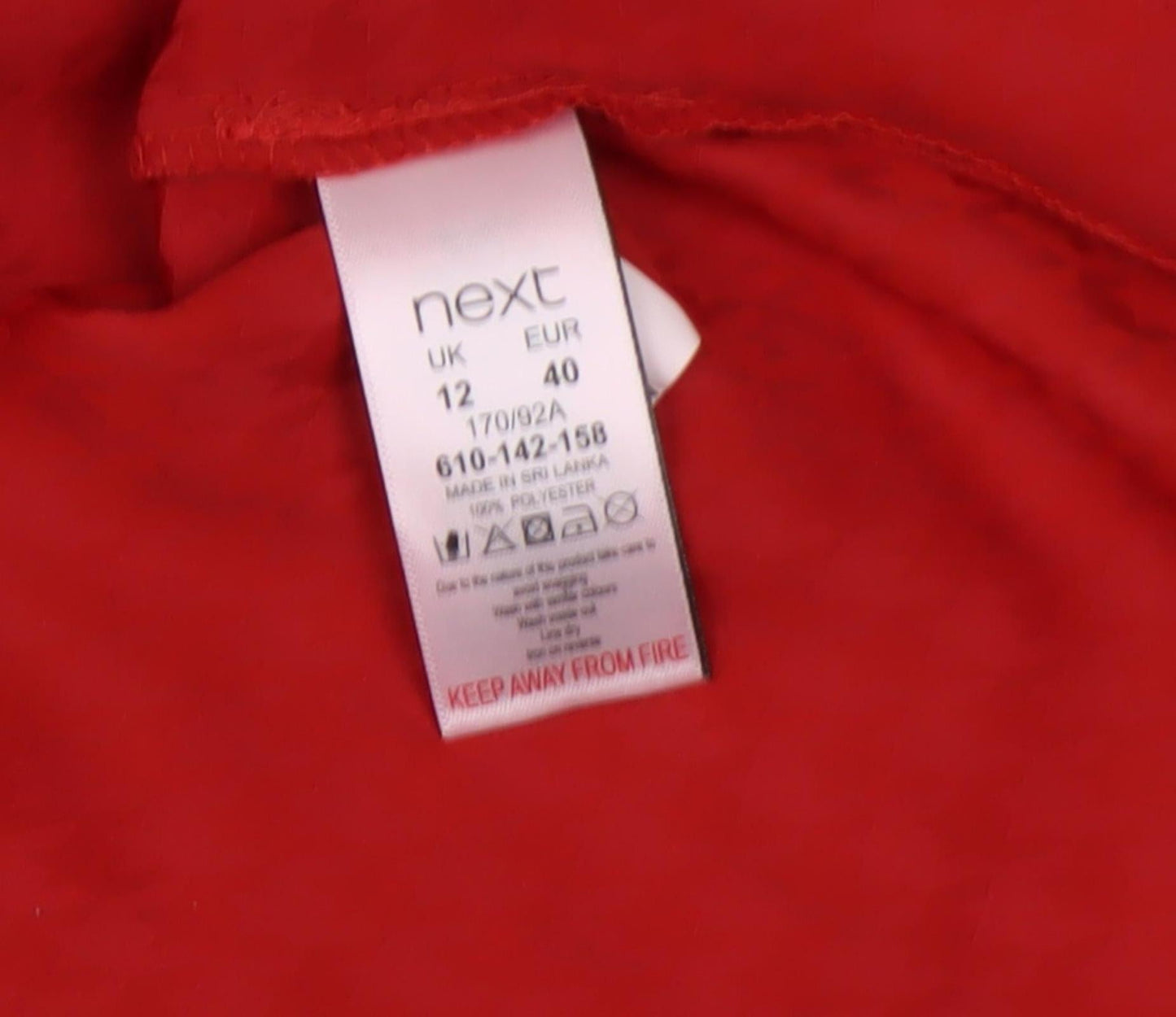 Womens UK Size 12 NEXT Red  Blouse