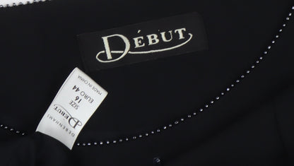 Début Women's Black Beaded Top Size 16