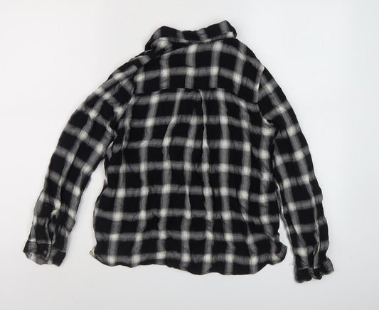 Womens UK Size S Hollister Black Wrap Blouse