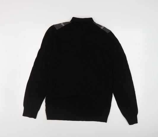 Marks and Spencer Men's Black Pullover Jumper, Size L