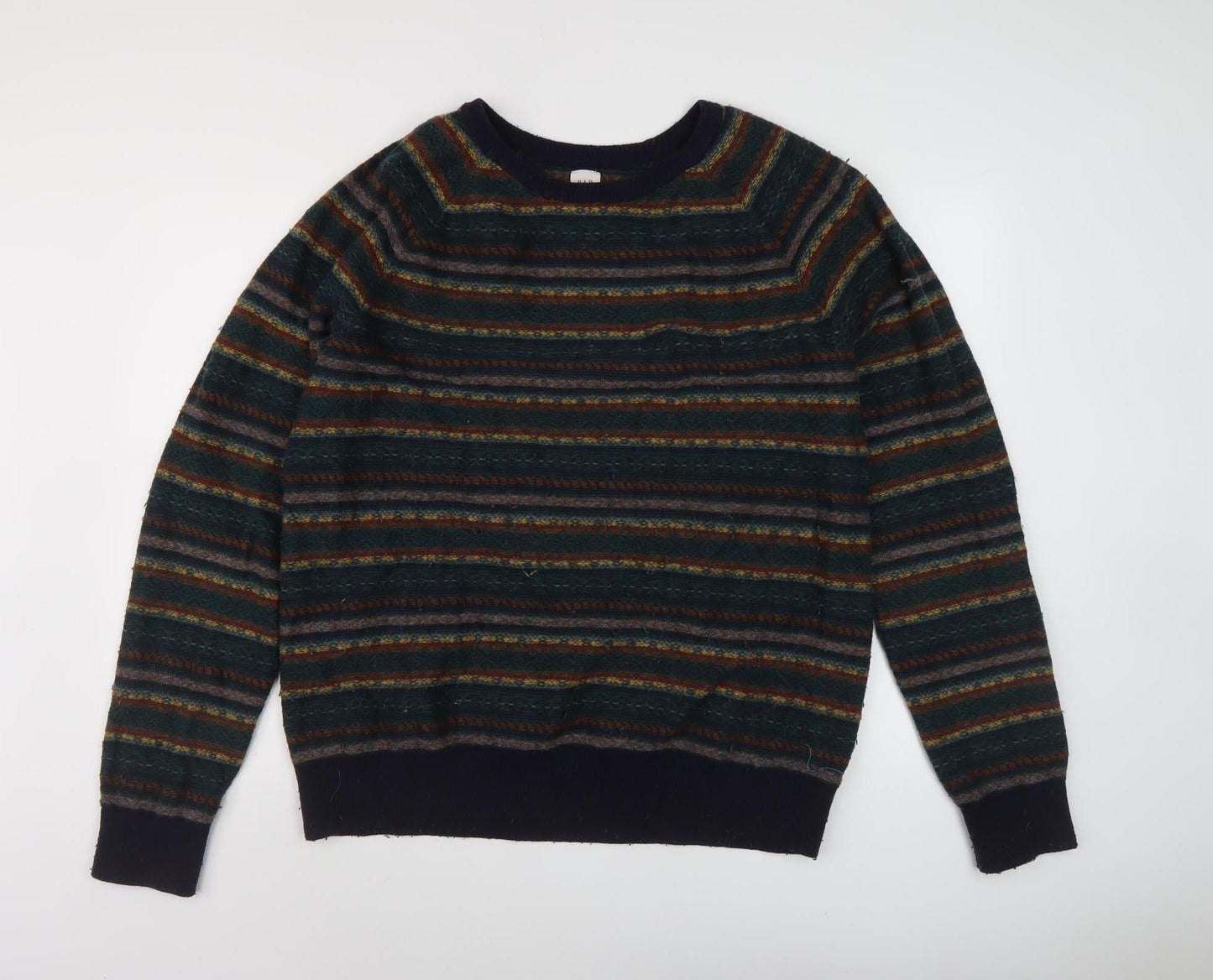 GAP Men's XL Multicoloured Striped Pullover Jumper