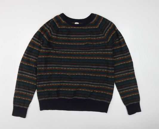 GAP Men's XL Multicoloured Striped Pullover Jumper