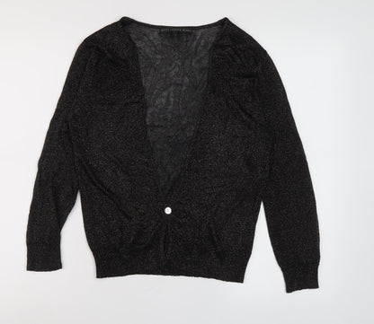 Womens UK Size 12 Betty Jackson Black Black Cardigan Jumper