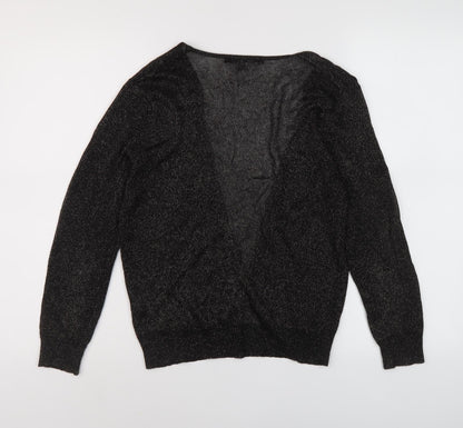 Womens UK Size 12 Betty Jackson Black Black Cardigan Jumper
