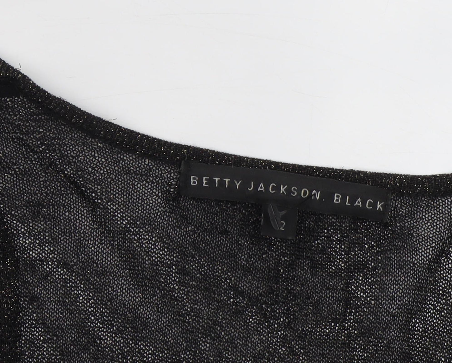 Womens UK Size 12 Betty Jackson Black Black Cardigan Jumper