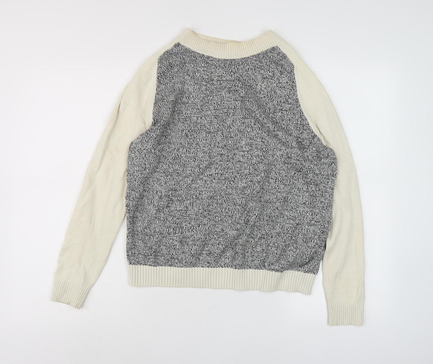 GAP Women's Ivory Cotton Jumper, Size S, Long Sleeve