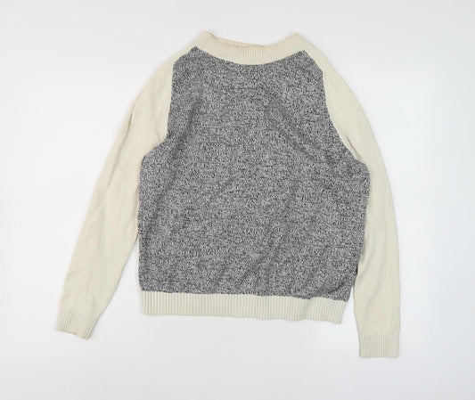 GAP Women's Ivory Cotton Jumper, Size S, Long Sleeve