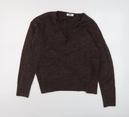 Womens UK Size XS JDY Brown Pullover Jumper