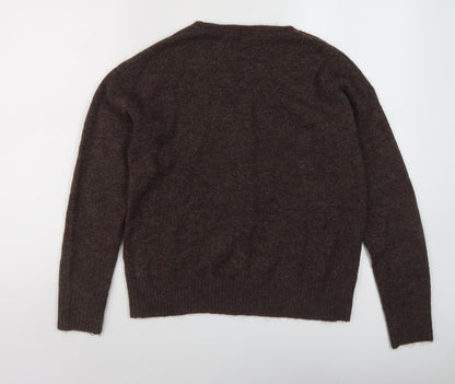 Womens UK Size XS JDY Brown Pullover Jumper
