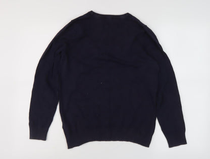 Maine Women's Black Embroidered Pullover Jumper, Size 12