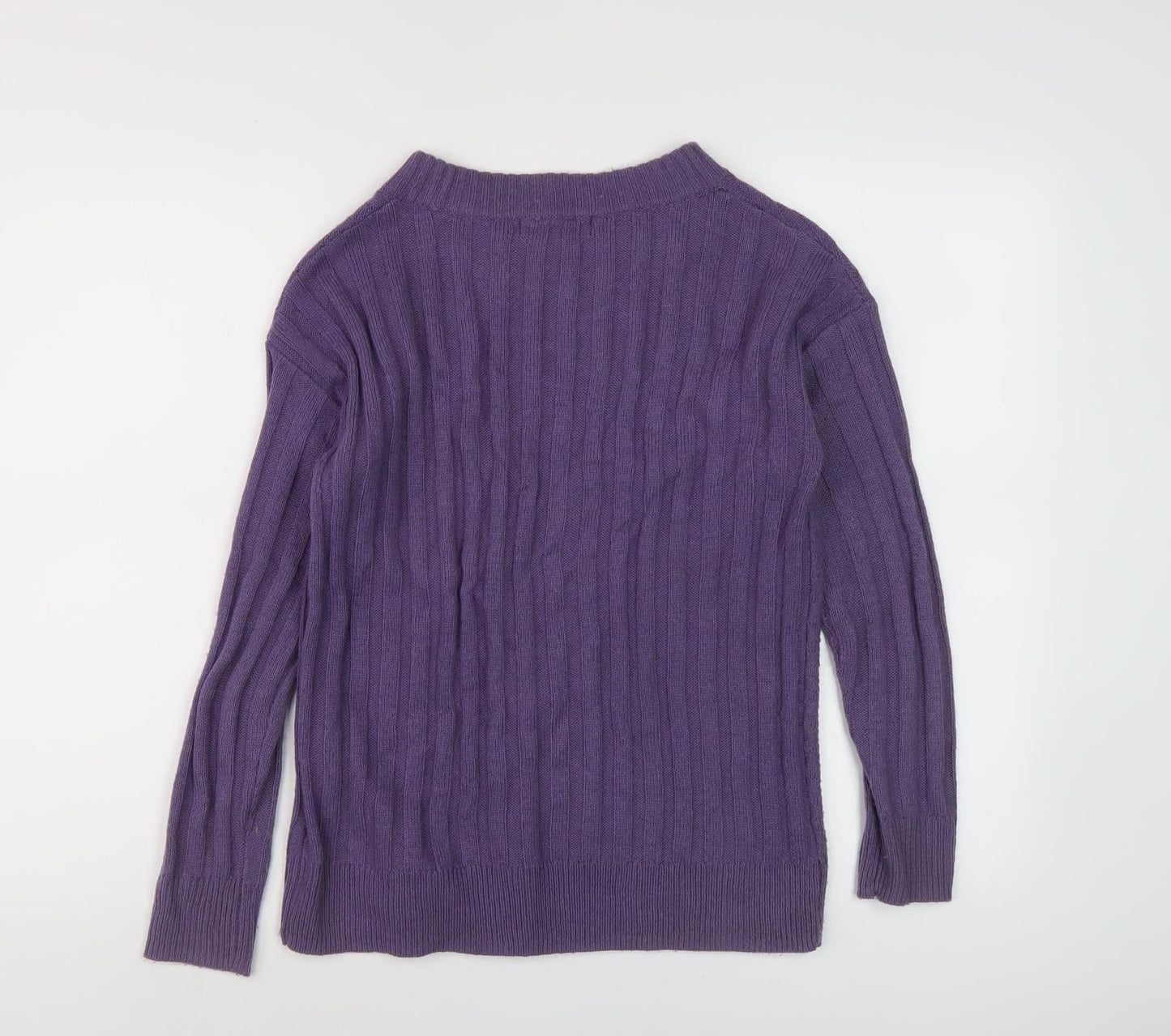 Womens UK Size XS Marks and Spencer Purple Pullover Jumper