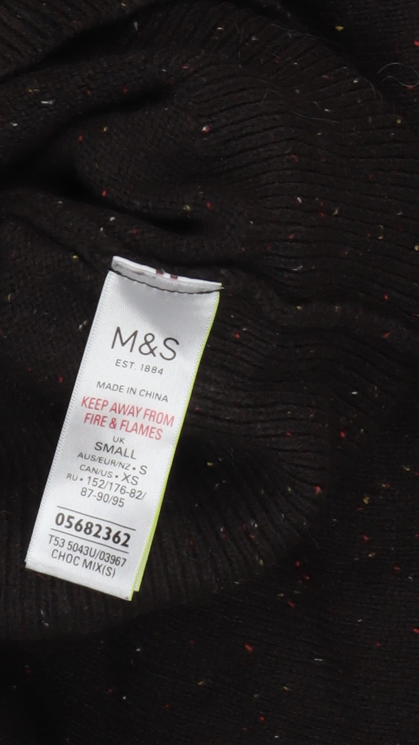 Womens UK Size S Marks and Spencer Brown  Jumper