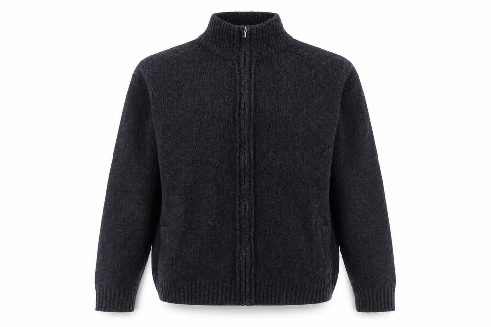 Marks & Spencer Men's Black XL Knit Zip Jacket