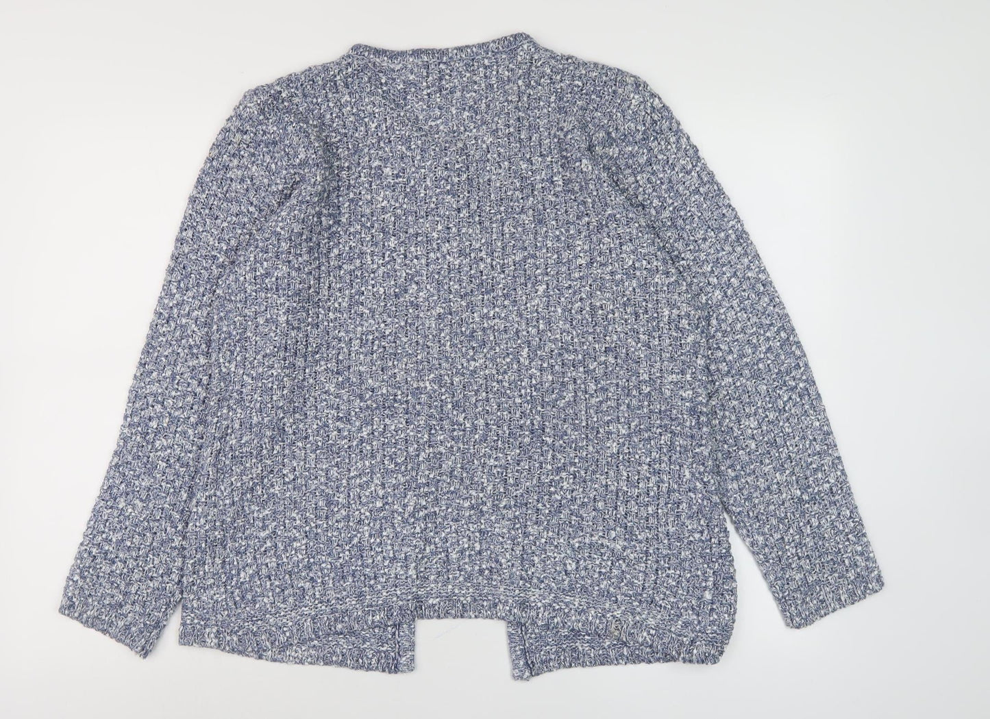 Chianti Women's Blue Open-Knit Cardigan L
