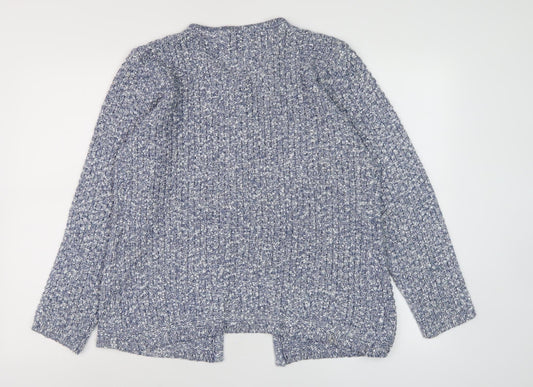 Chianti Women's Blue Open-Knit Cardigan L
