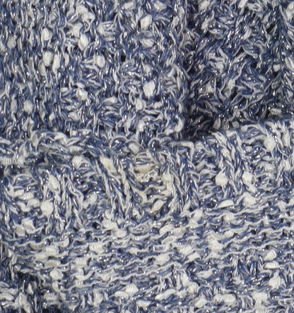 Chianti Women's Blue Open-Knit Cardigan L