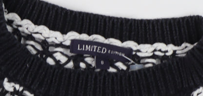 Limited Edition Women's S Black Knit Pullover Jumper