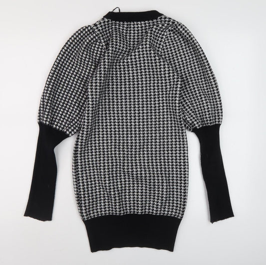 Womens UK Size L QED London Black Pullover Jumper