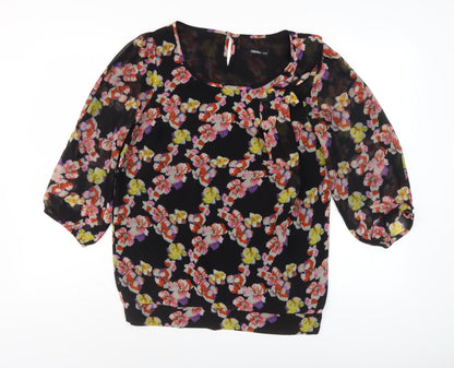 Womens UK Size 12 Oasis Multicoloured Tunic Blouse