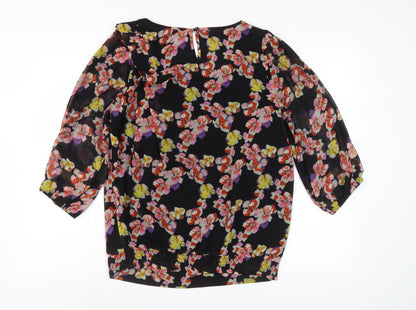 Womens UK Size 12 Oasis Multicoloured Tunic Blouse