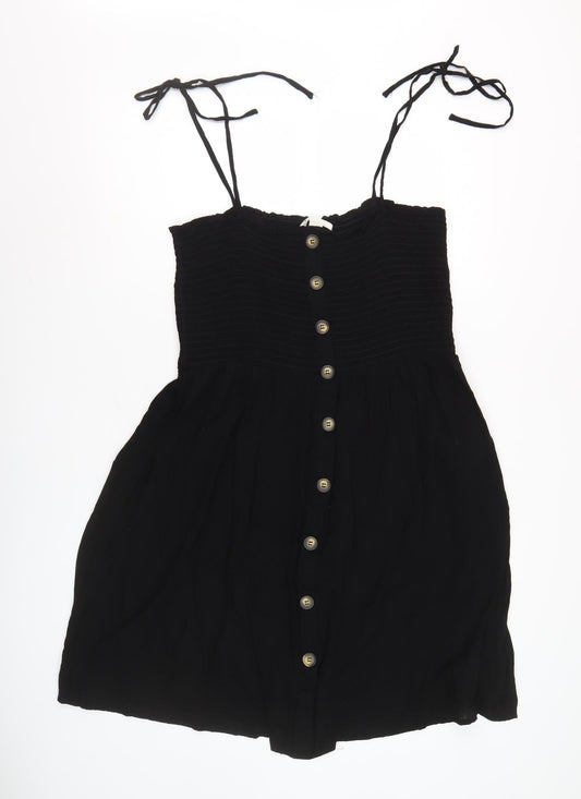 ONLY Women's Black Smock Dress Sleeveless Short