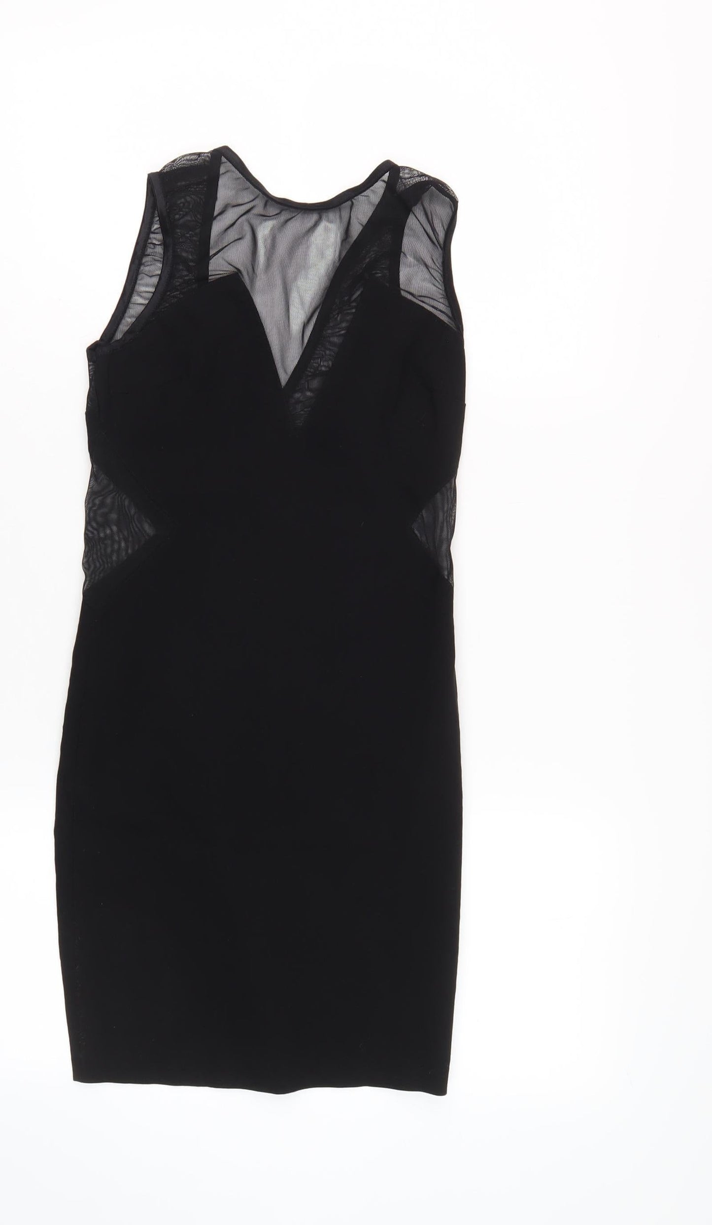 Mae Collection Women's Black Petite Bodycon Dress