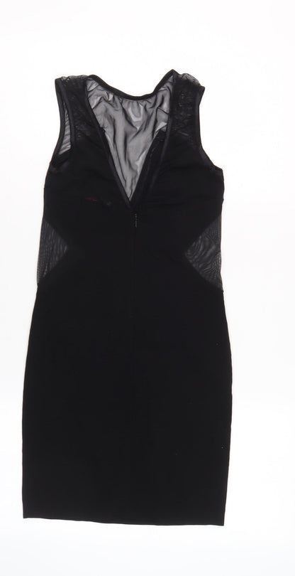 Mae Collection Women's Black Petite Bodycon Dress