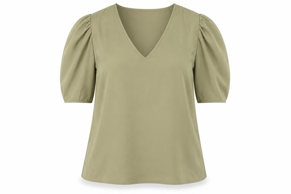 Womens UK Size 12 DKNY Green Basic Blouse