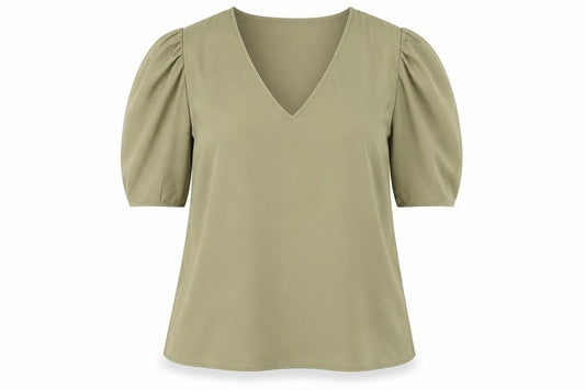 Womens UK Size 12 DKNY Green Basic Blouse