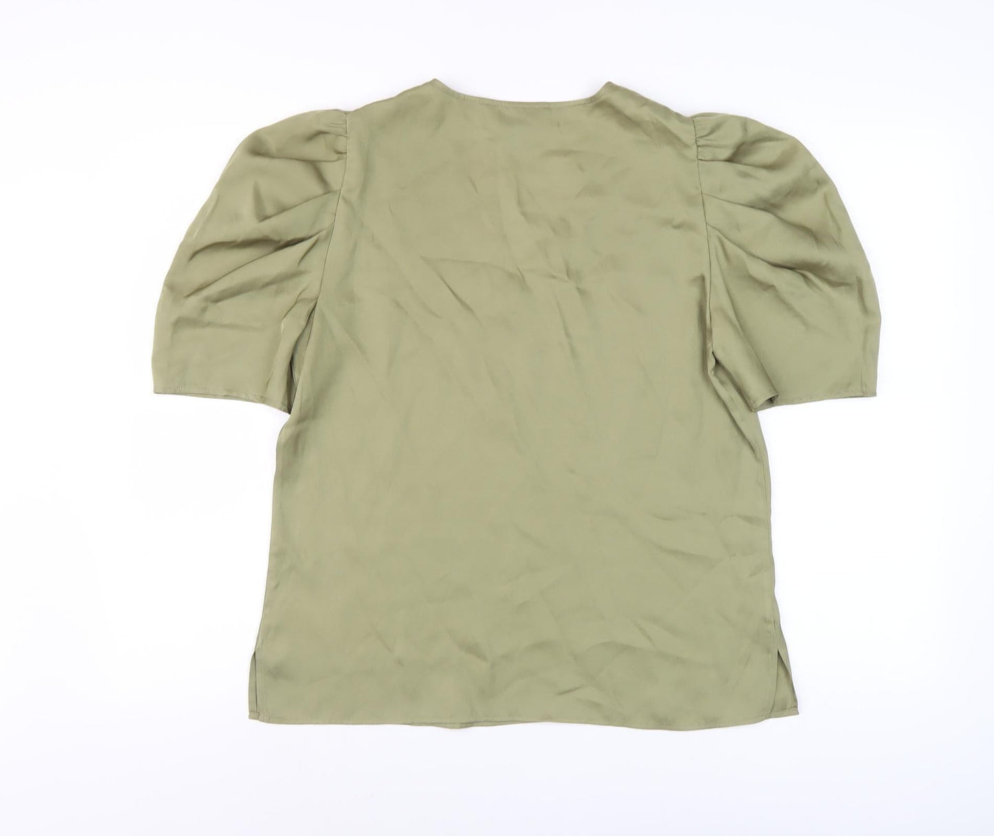Womens UK Size 12 DKNY Green Basic Blouse