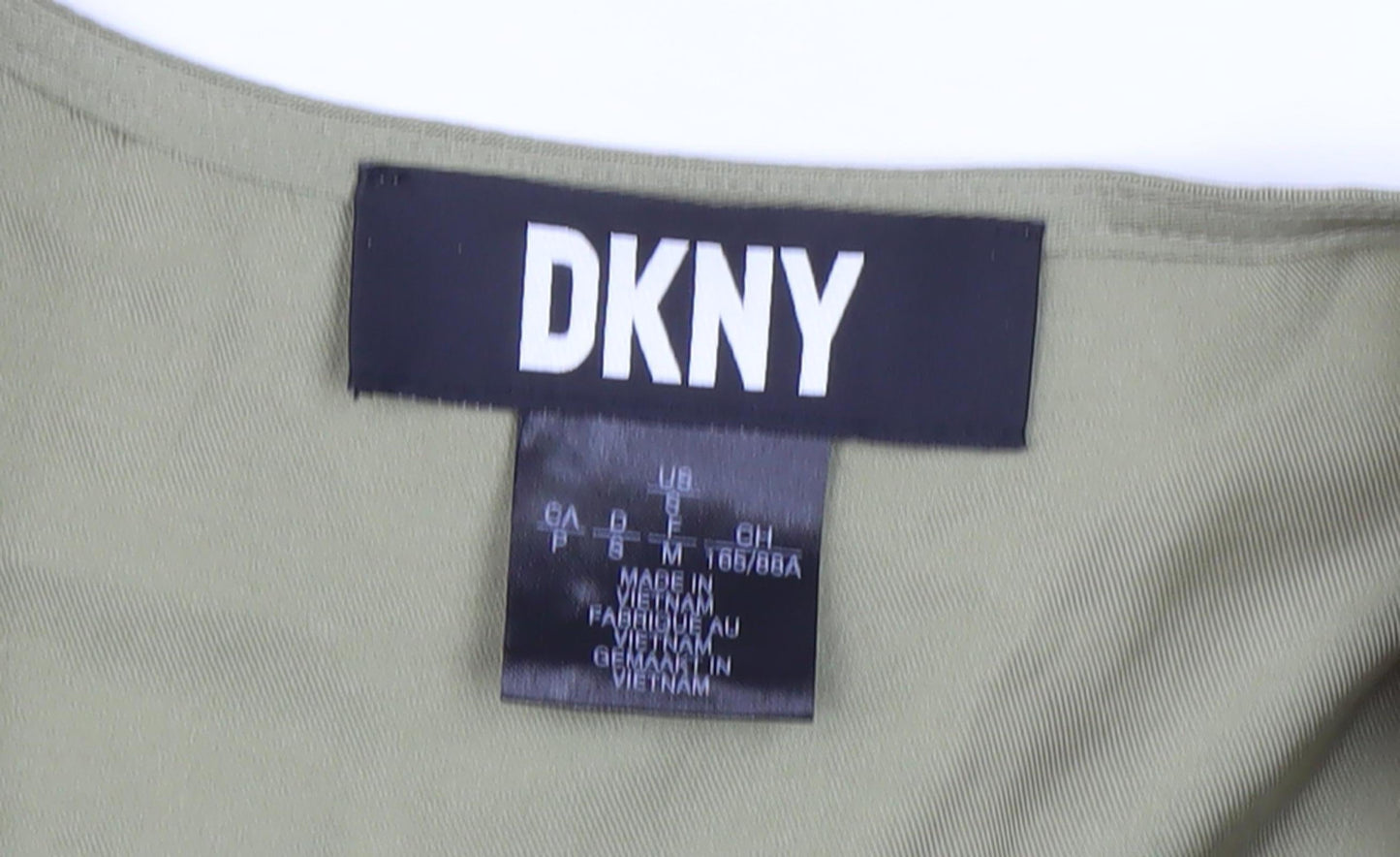 Womens UK Size 12 DKNY Green Basic Blouse