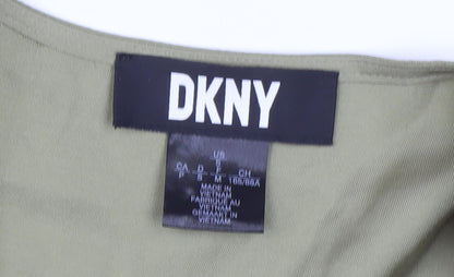 Womens UK Size 12 DKNY Green Basic Blouse