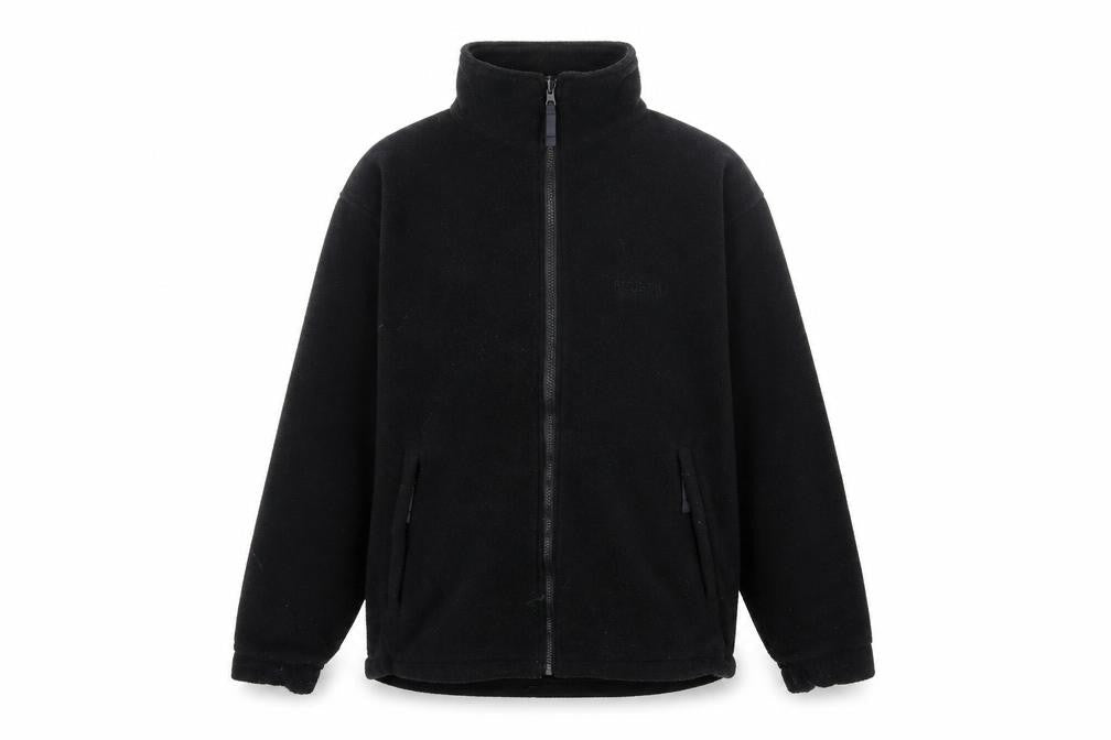 Front view of Regatta Men's Black Full Zip Fleece Jacket, size S
