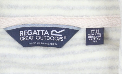 Regatta Women's Ivory Striped Pullover UK 14