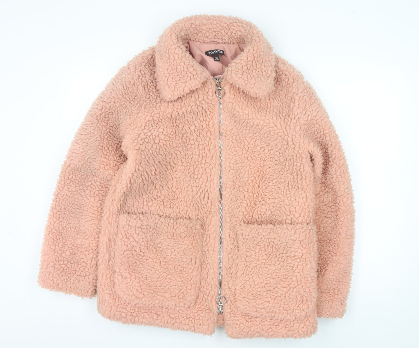 Womens UK Size 6 Topshop Pink Basic Jacket