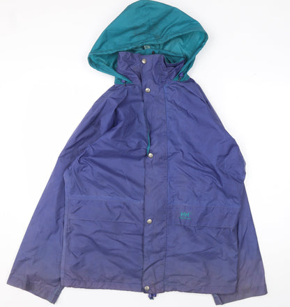 Helly Hansen Women's Blue Rain Coat Jacket Size 8