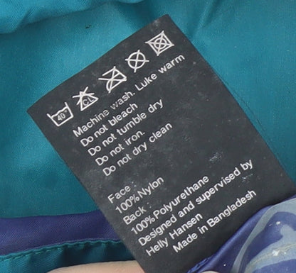 Helly Hansen Women's Blue Rain Coat Jacket Size 8