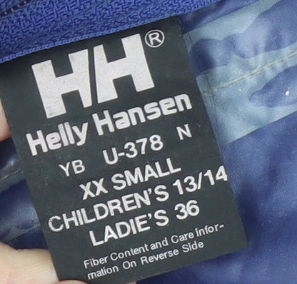 Helly Hansen Women's Blue Rain Coat Jacket Size 8