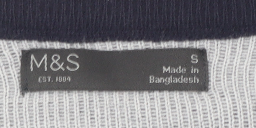 Marks and Spencer Men's Blue S Mountain Jumper