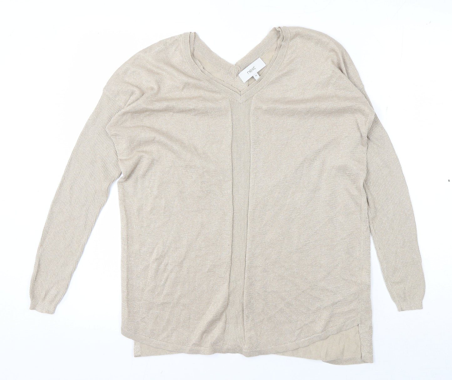 Womens UK Size 10 NEXT Beige  Jumper