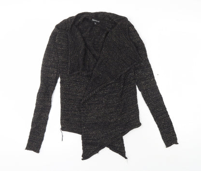 Womens UK Size XS Express Black Cardigan Jumper