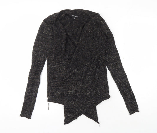 Womens UK Size XS Express Black Cardigan Jumper
