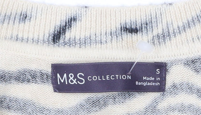 Womens UK Size S Marks and Spencer Black Pullover Jumper