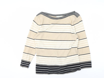 Womens UK Size 10 Marks and Spencer Beige Pullover Jumper