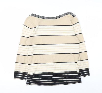 Womens UK Size 10 Marks and Spencer Beige Pullover Jumper