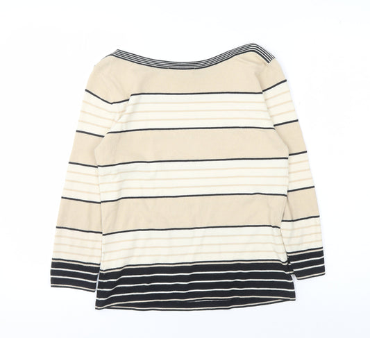 Womens UK Size 10 Marks and Spencer Beige Pullover Jumper